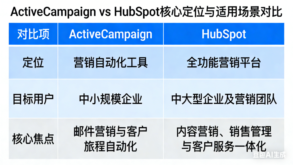 ActiveCampaign VS HubSpot